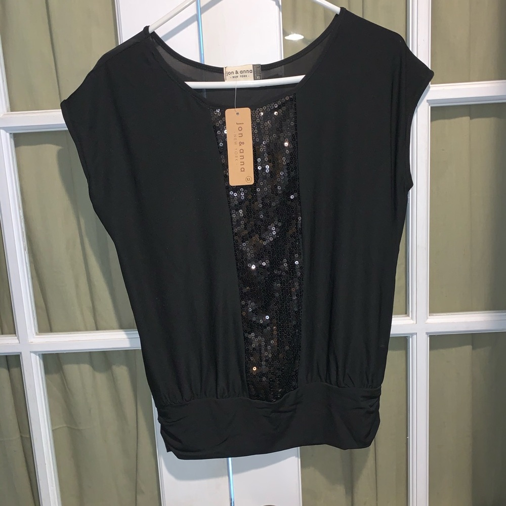 jon & anna new york NWT sz XL blk top